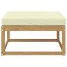 Pouf d'Extérieur Polyester Blanc 636148636148
