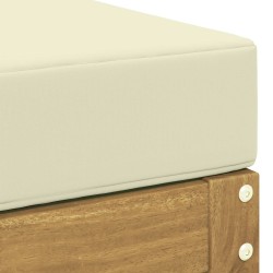 Pouf d'Extérieur Polyester Blanc 636148636148