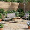 Ensemble de jardin avec coussin acier 636150636150