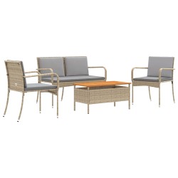 Ensemble de jardin avec coussin acier 636150636150