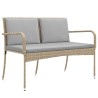 Ensemble de jardin avec coussin acier 636150636150