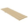 Coussin de chaise longue beige mélangé 200x50x4 cm tissu 636153636153