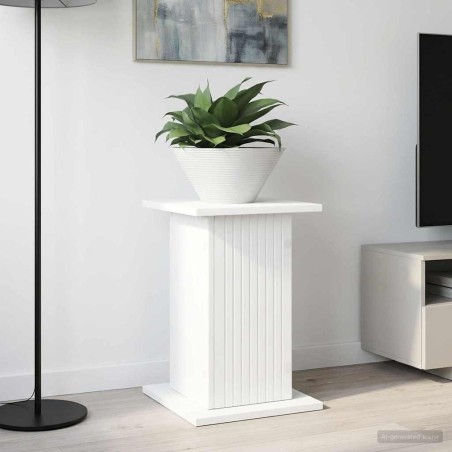 Support de Plante Blanc 30,5 x 30 x 43 cm Bois d'ingénierie 636154636154