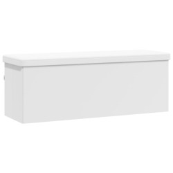 Banc de rangement pliable blanc PVC 636156636156