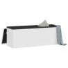 Banc de rangement pliable blanc PVC 636156636156