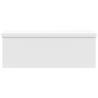 Banc de rangement pliable blanc PVC 636156636156