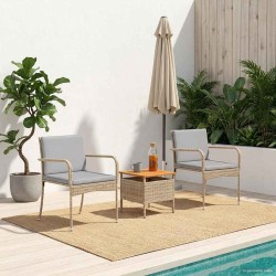 Ensemble de jardin avec coussin acier 636158636158