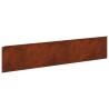 Bordure de Pelouse 10 pcs 100 x 22 cm Acier Rouillé 636159636159