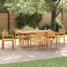 Ensemble de salle à manger de jardin 7 pcs en bois massif d'acacia 636164636164