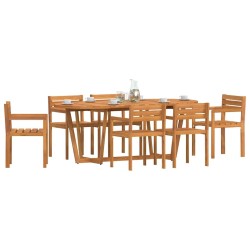 Ensemble de salle à manger de jardin 7 pcs en bois massif d'acacia 636164636164