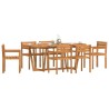 Ensemble de salle à manger de jardin 7 pcs en bois massif d'acacia 636164636164