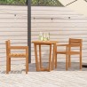Ensemble de salle à manger de jardin 3 pcs en bois massif d'acacia 636166636166