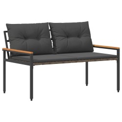Ensemble de meubles d'extérieur 4 pcs Gris foncé polyrotin 636168636168