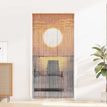 Rideau de porte anti-insectes multicolore 200 x 100 cm Bambou 636171636171