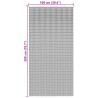 Rideau de porte anti-insectes multicolore 200 x 100 cm Bambou 636171636171