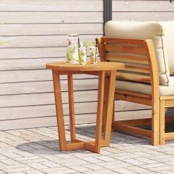 Table d'appoint de jardin ronde Ø70x75 cm en bois massif d'acacia 636177636177