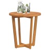 Table d'appoint de jardin ronde Ø70x75 cm en bois massif d'acacia 636177636177