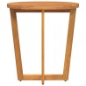Table d'appoint de jardin ronde Ø70x75 cm en bois massif d'acacia 636177636177