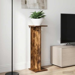Support de Plante 2 pcs Chêne Fumé 25 x 25,5 x 80,5 cm 636184636184
