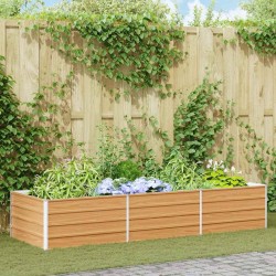 Jardinière surélevée Marron Clair 240 x 80 x 45 cm 636187636187