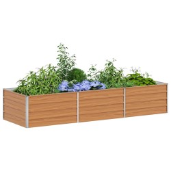 Jardinière surélevée Marron Clair 240 x 80 x 45 cm 636187636187