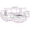 Ensemble de canapés d'extérieur 5 pcs Blanc et anthracite 636192636192