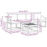 Ensemble de canapés d'extérieur 5 pcs Blanc et anthracite 636194636194