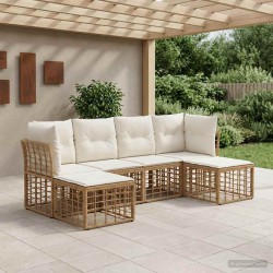 Ensemble de canapés d'extérieur Naturel Polyester 636197636197