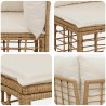 Ensemble de canapés d'extérieur Naturel Polyester 636197636197