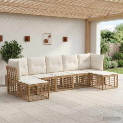 Ensemble de canapés d'extérieur Naturel Polyester 636199636199