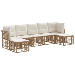 Ensemble de canapés d'extérieur Naturel Polyester 636199636199