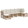 Ensemble de canapés d'extérieur Naturel Polyester 636199636199