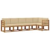 Ensemble de canapés d'extérieur 6 pcs Naturel et Beige 636200636200