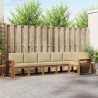 Ensemble de canapés d'extérieur 6 pcs Naturel et Beige 636203636203