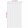 Rideau anti-insectes en chenille Gris Argent et Rose 636206636206