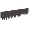 Bordure de Pelouse 10 pcs 103 x 25 cm métal Noir 636207636207