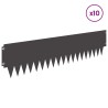 Bordure de Pelouse 10 pcs 103 x 25 cm métal Noir 636207636207