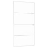 Porte d'intérieur Blanc 102x201,5 cm Trempé verre aluminium fin 636209636209