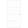 Porte d'intérieur Blanc 102x201,5 cm Trempé verre aluminium fin 636209636209