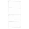 Porte d'intérieur Blanc 102x201,5 cm Trempé verre aluminium fin 636209636209
