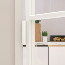 Porte d'intérieur Blanc 102x201,5 cm Trempé verre aluminium fin 636209636209