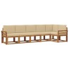 Ensemble de canapés d'extérieur 6 pcs Naturel et Beige 636210636210