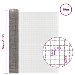 Écran en maille 80 x 1000 cm 3 Mesh Acier Inoxydable 201 636214636214
