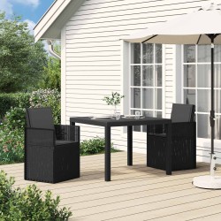 Chaises de jardin salle à manger 2 pcs Anthracite PP 636217636217
