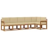 Ensemble de canapés d'extérieur 6 pcs Naturel et Beige 636220636220