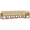 Ensemble de canapés d'extérieur 6 pcs Naturel et Beige 636221636221
