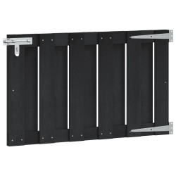 Porte de Jardin 100 x 60 cm WPC et Aluminium Noir 636225636225