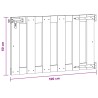 Porte de Jardin 100 x 60 cm WPC et Aluminium Noir 636225636225