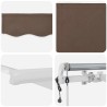 Auvent rétractable Taupe 450 × 300 cm Tissu et Aluminium 636228636228