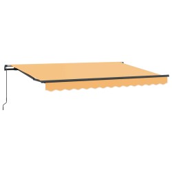 Auvent rétractable Sable 400 × 300 cm Polyester et Aluminium 636238636238